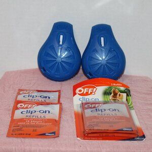 (2) Off Clip On Mosquito Repellents w/4 Refills